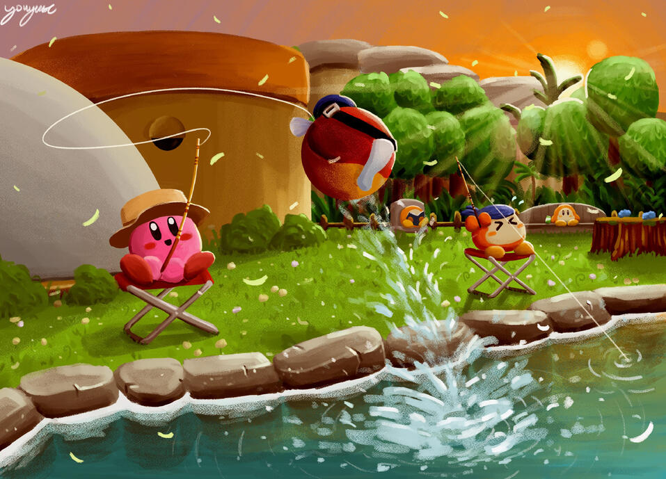Kirby Fishing